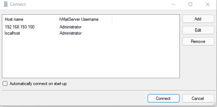 hMailServer Hostname