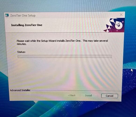 Screen error